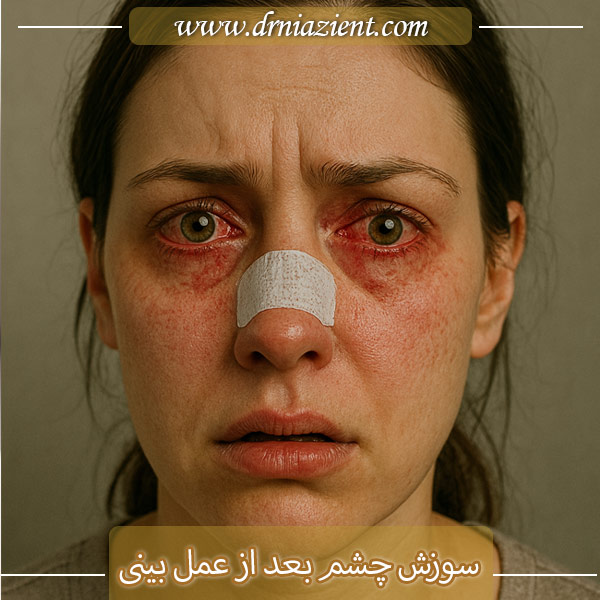 سوزش چشم بعد از عمل بینی | دکتر نیازی